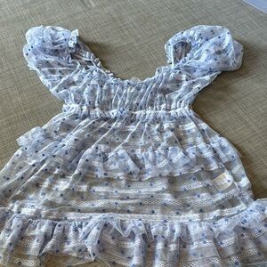 Sheer adorable polka dot dress!